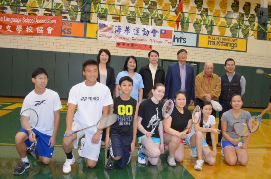 Director General Calvin Ho of TECO in Chicago attended “Chicago Overseas Taiwanese Olympics” held by Midwest Chinese Language School Association on October 12, 2014.