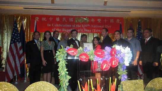 Director General Paul Wang hosts the Reception of Celebrating the 100th National Day of the Republic of China (Taiwan)