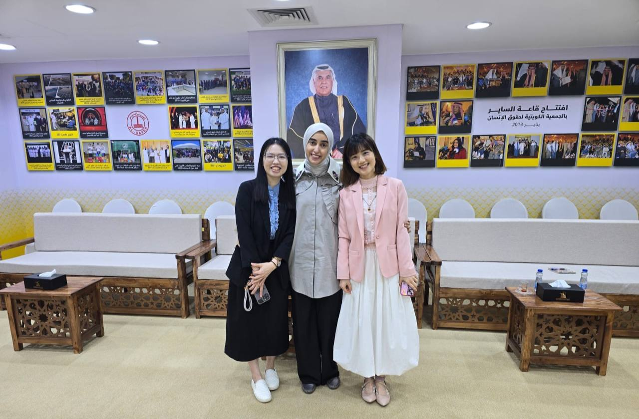 Third Secretaries of our office visit Kuwait Soceity for Human Rights for further cooperation.