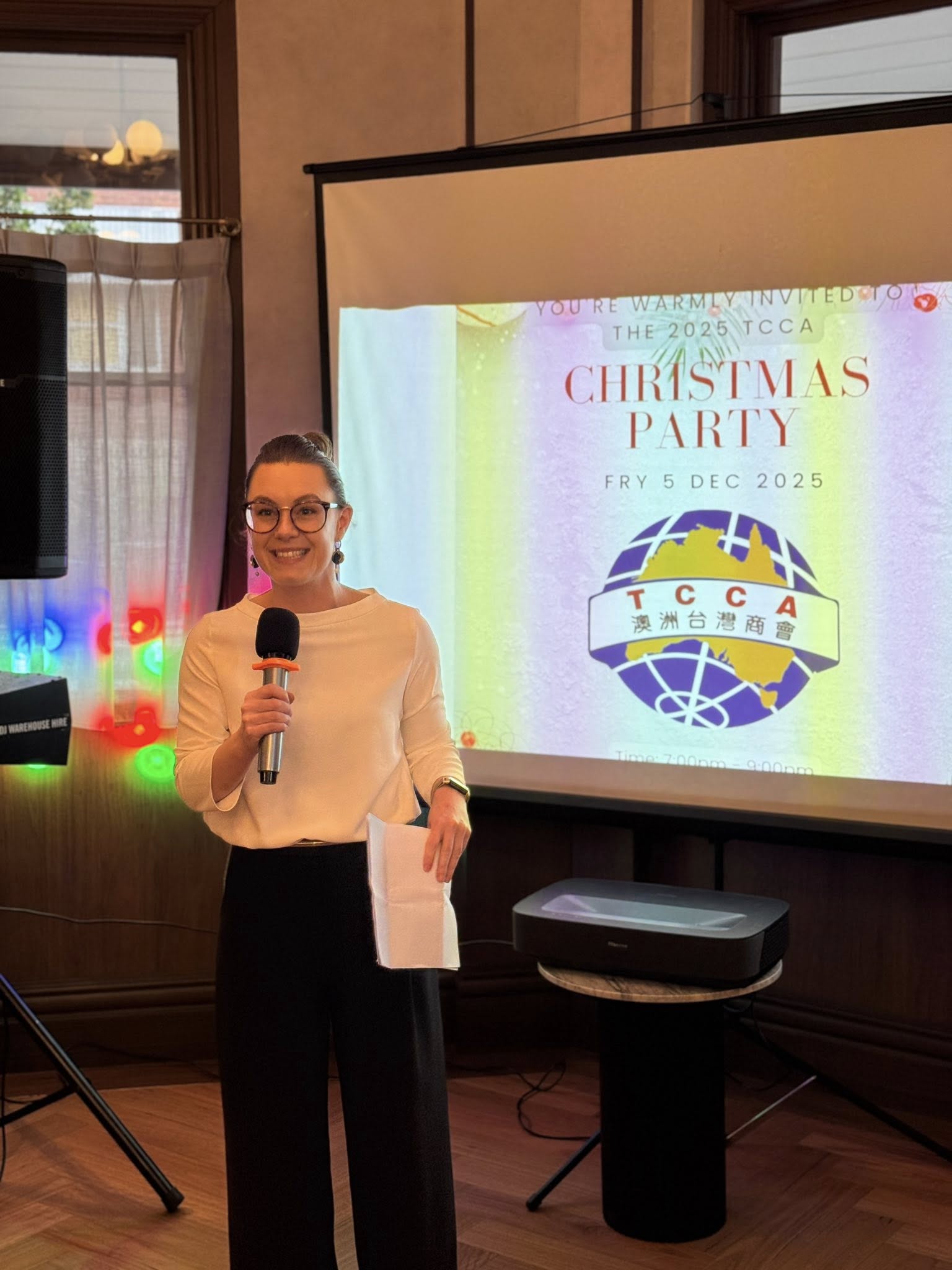 Director General David Cheng-Wei Wu and Mrs Wu Attend TCCA Year-End Christmas Event