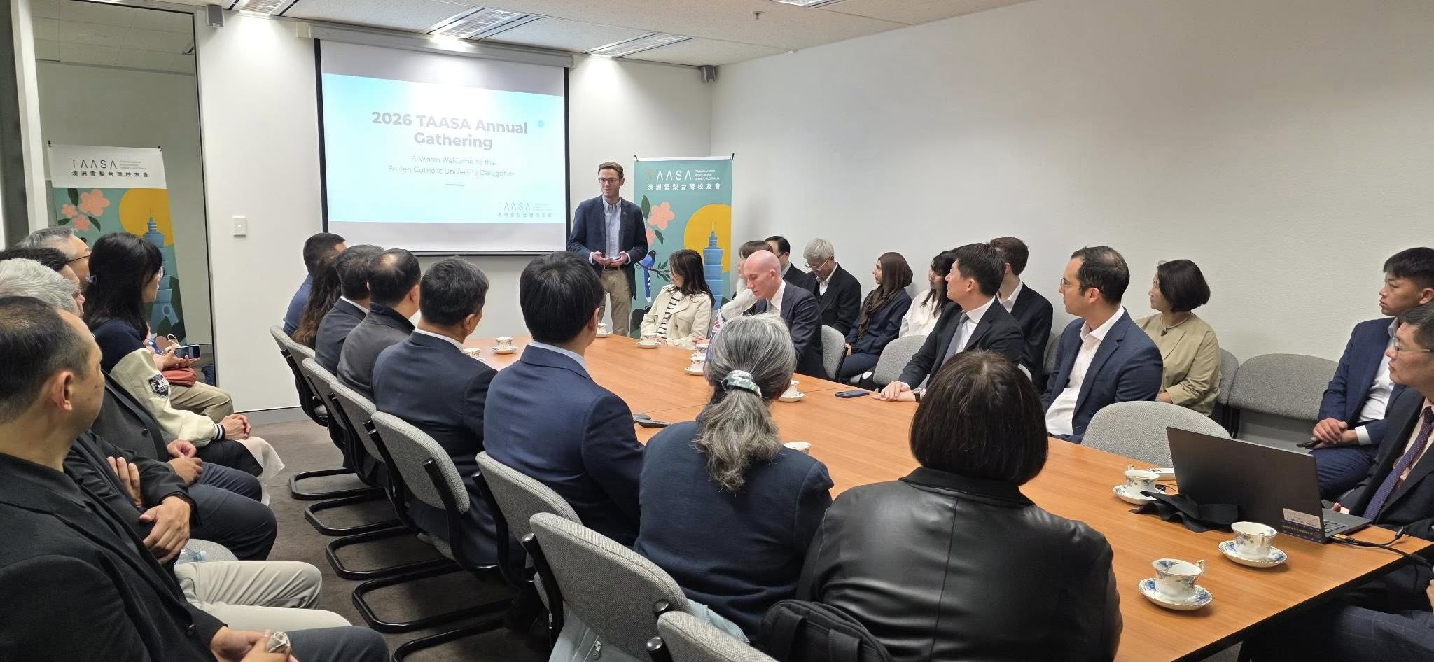 Director General David Cheng-Wei Wu Welcomes Fu Jen Catholic University President Yi-Chen Lan and Delegation at TAASA 2026 Annual Gathering