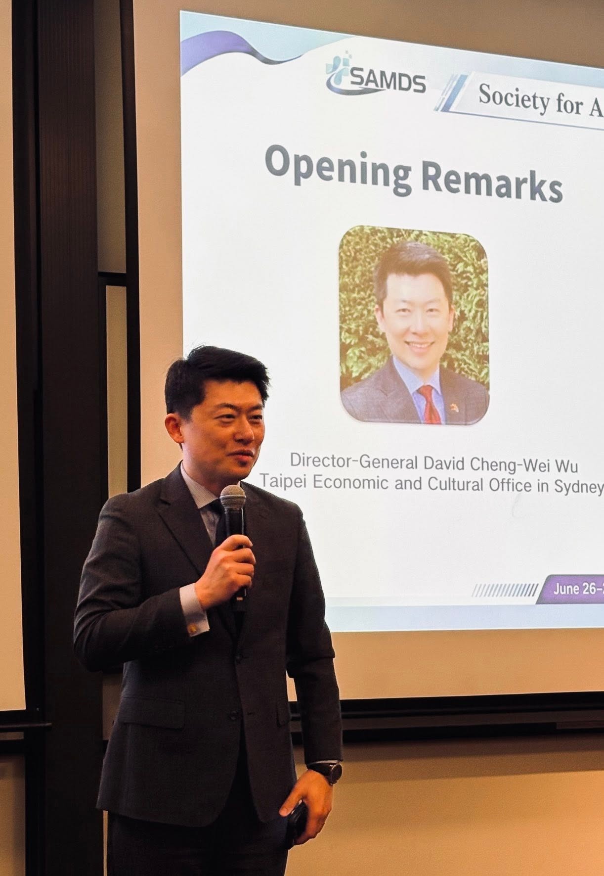 Director General David Cheng-Wei Wu Attends the 4th International Symposium on Medical Decision Science at UNSW