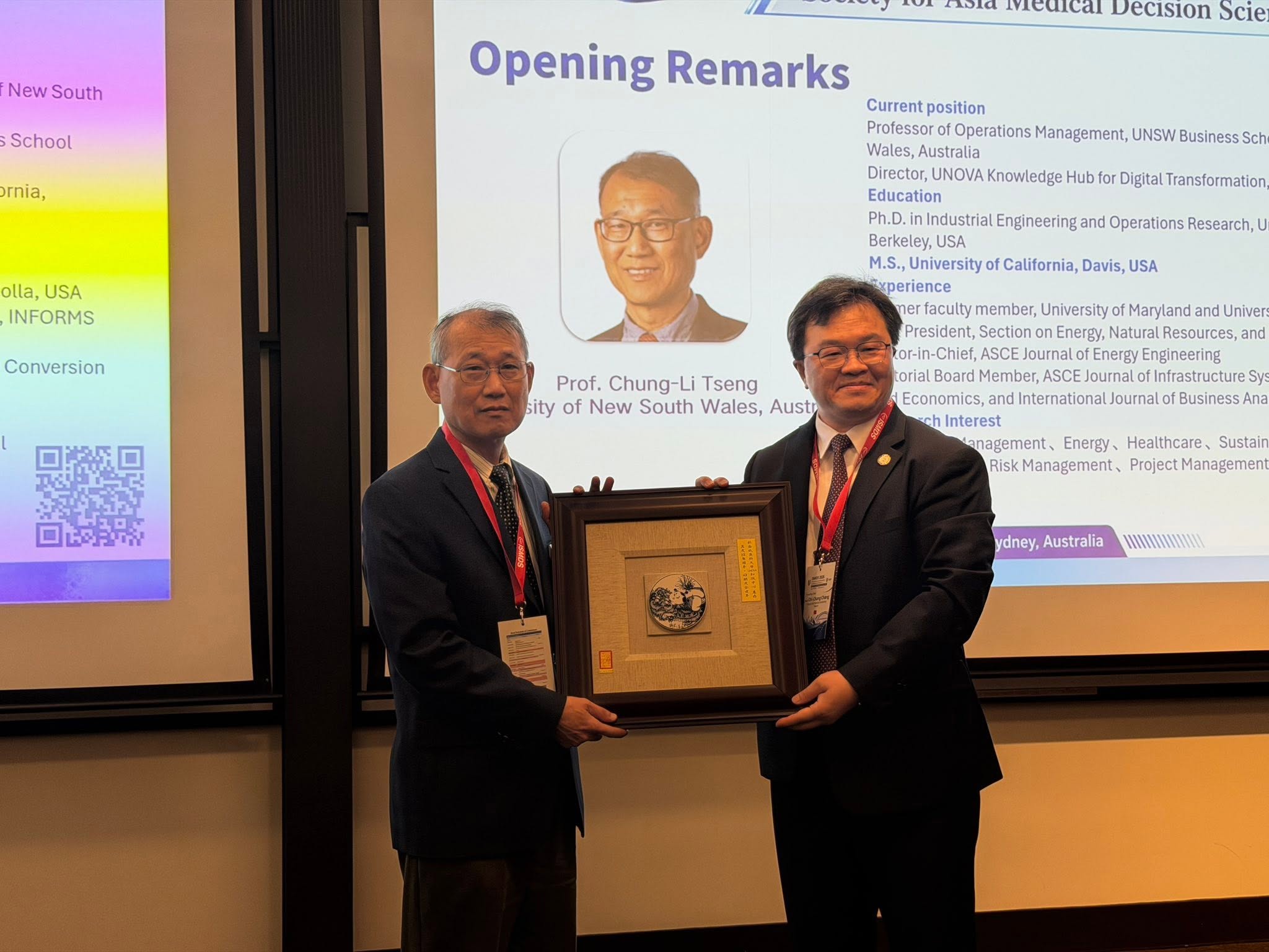 Director General David Cheng-Wei Wu Attends the 4th International Symposium on Medical Decision Science at UNSW
