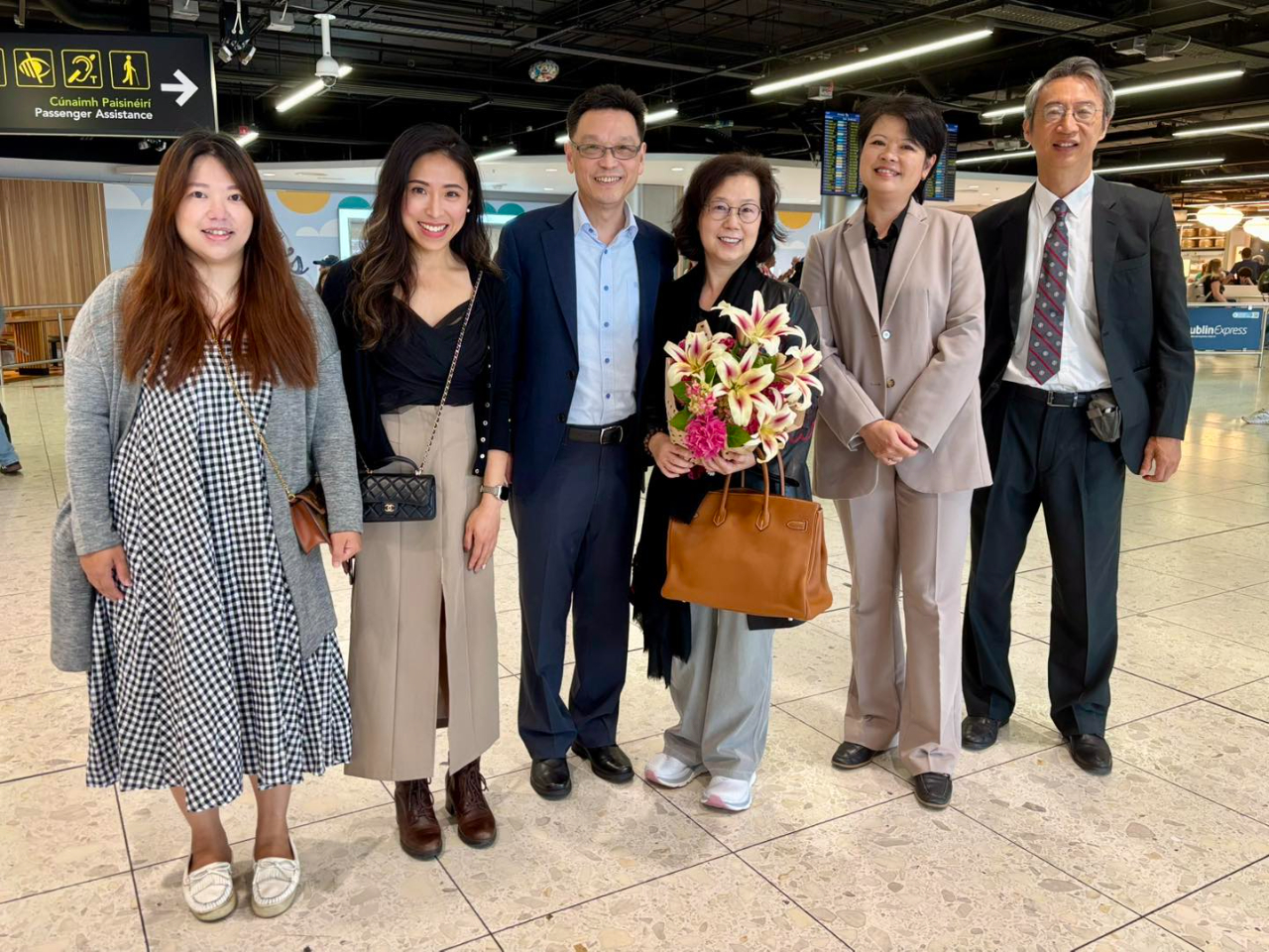 Representative Daniel Diann-Wen Tang and his wife have arrived in Ireland on 22 July 2025 to officially assume his new post.

Representative Tang extends his heartfelt thanks to OCAC Advisor Evan Furlong, Vice Chairperson of the Taiwan Ireland Association Ruby Su and member Patty Lin, as well as other friends from the Taiwanese community in Ireland for their warm welcome and kind wishes.