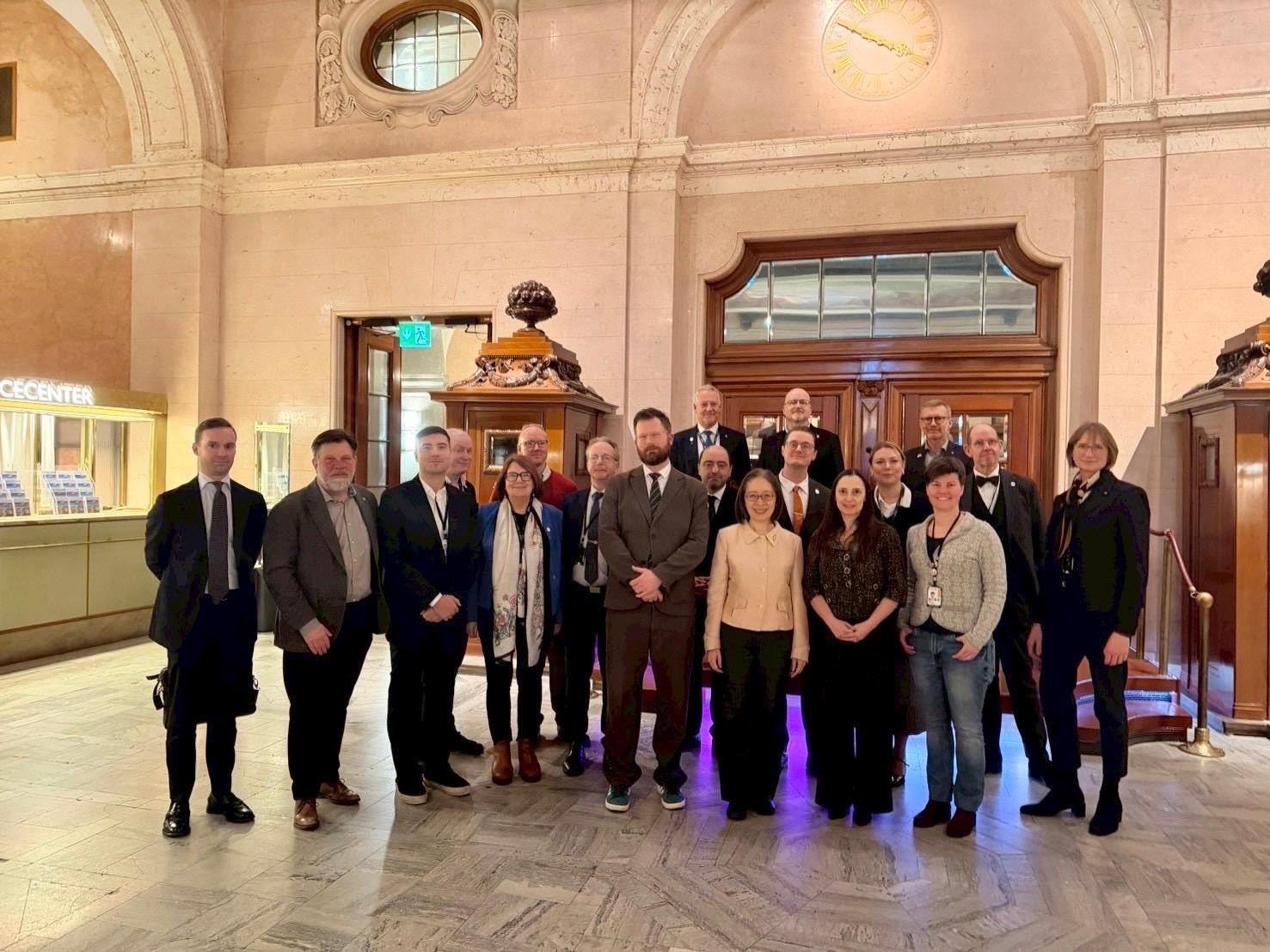 Ambassador Phoebe Yeh met with the members of the Swedish Taiwanese Parliamentary Association