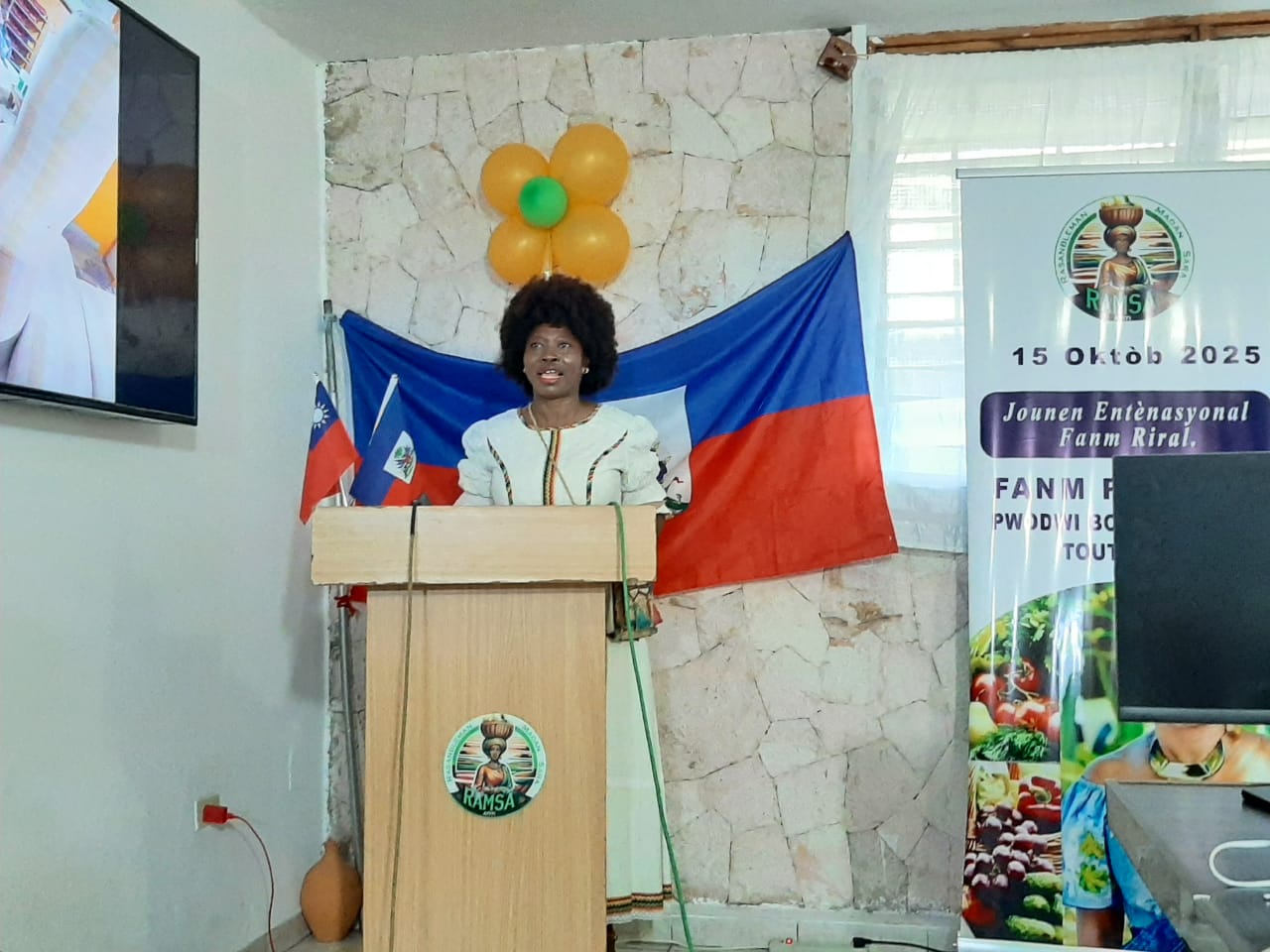 RAMSA主席J. JEAN-LOUIS女士表示將善用我援器材，協助弱勢群眾，並對我慷慨捐贈表達由衷感謝
