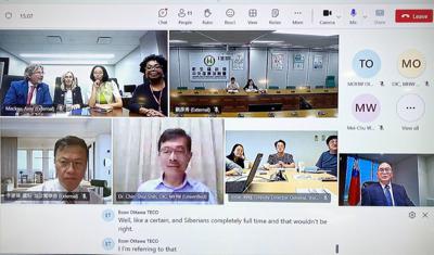 Canadian federal senators held a video conference with officials from Taiwan's Ministry of Health and Welfare to learn from Taiwan's health insurance system and promote public health cooperation between Taiwan and Canada