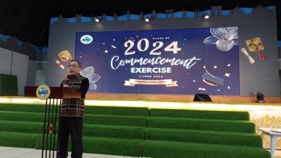 Director General TETO Surabaya Isaac Chiu Was Invited To Be The School's Chief Guest at The 2024 Graduation Ceremony of SpInS Interactional School Surabaya