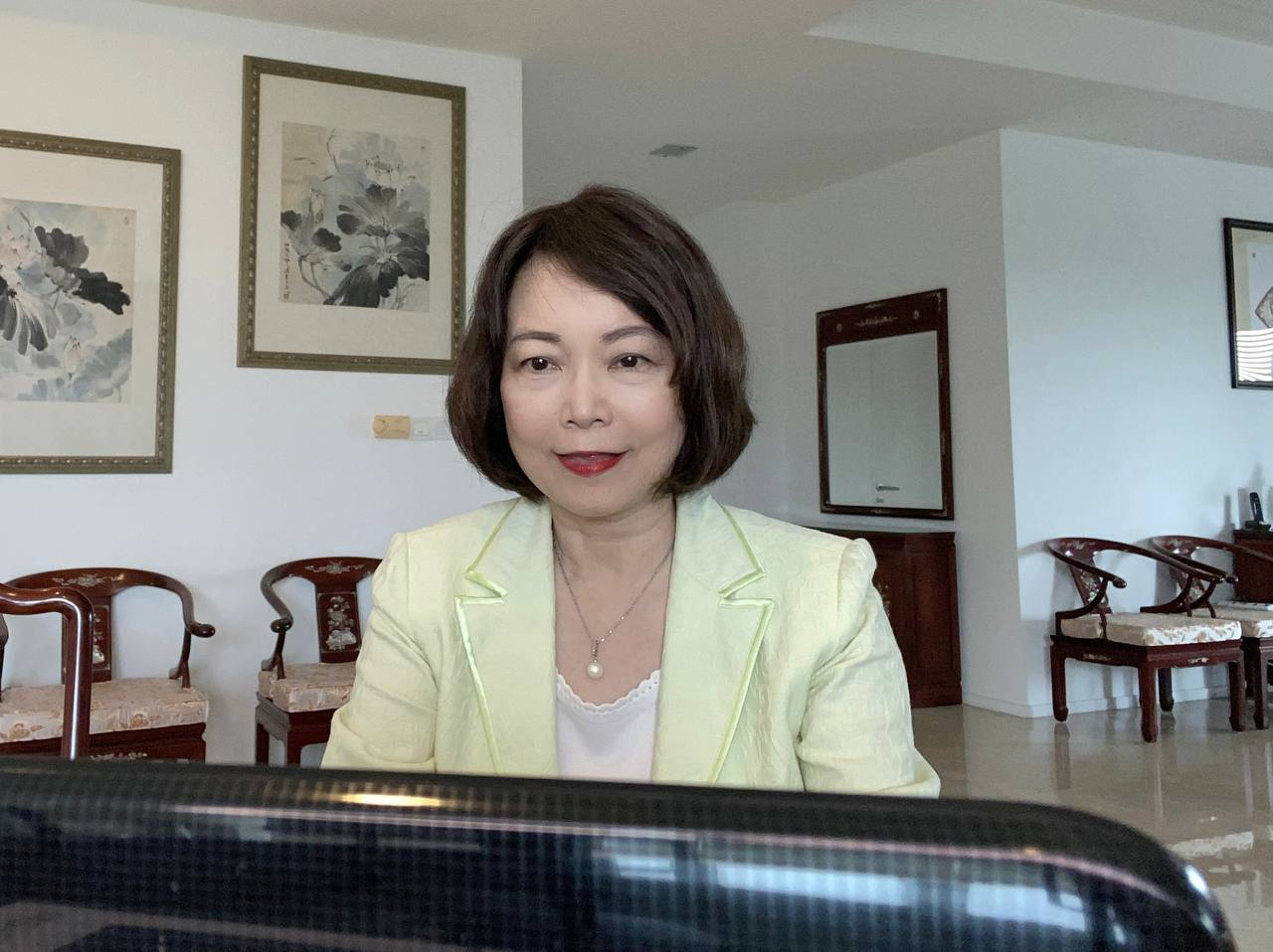 Wakil Anne Hung pidato Persidangan dalam talian mengenai Kecemasan dan  Bantuan di Malaysia.