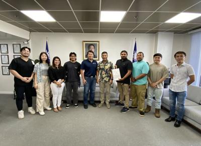 Dr. Kuan-Ju Chen and students from College of Natural and Applied Sciences, University of Guam, visited the Taipei Economic and Cultural Office (TECO) On June 21st