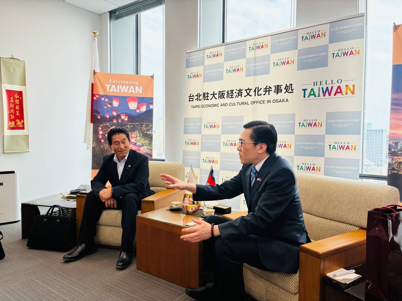 范處長與田中會長就台日交流交換意見