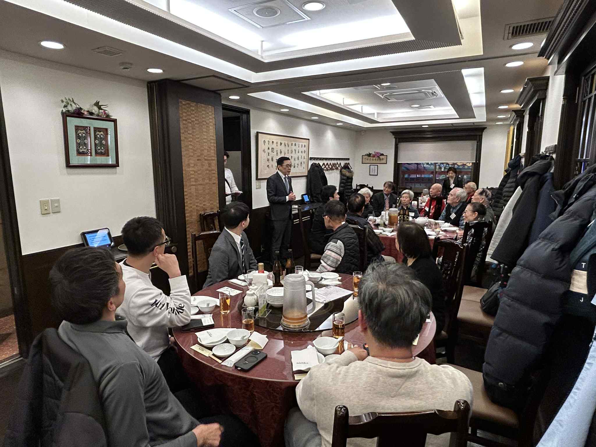 范処長の挨拶の模様