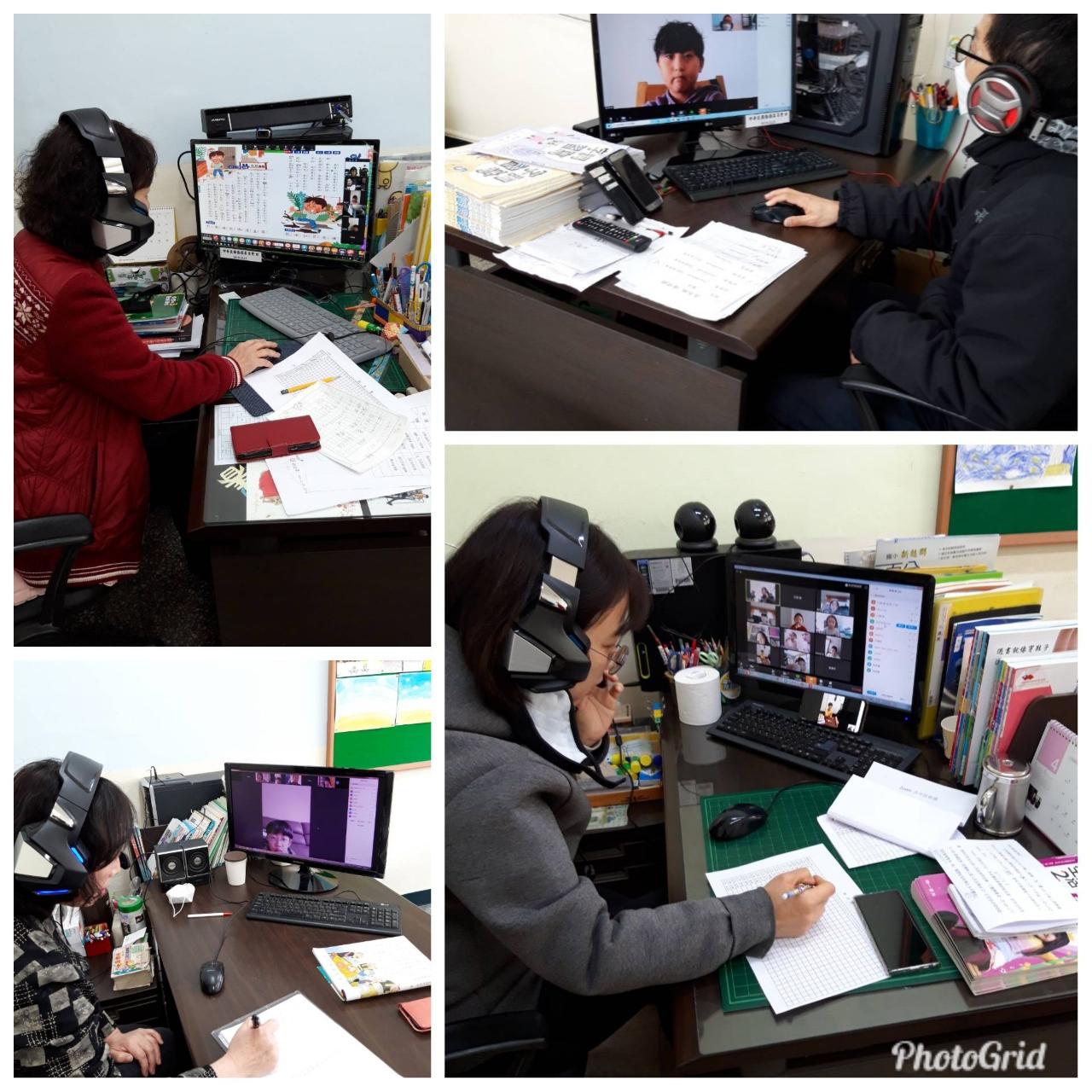 永登浦華僑小學老師與同學線上測試練習 駐韓國台北代表部